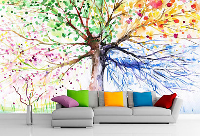 Fototapeta Four seasons tree  štyri ročné obdobia